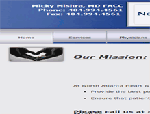 Tablet Screenshot of nacardiology.com